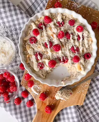 Platki owsiane z bananem i nerkowcami
